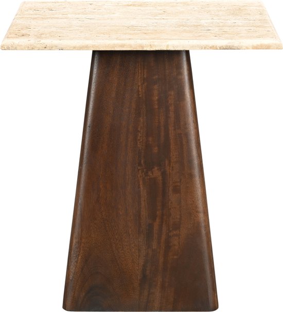 Livingfurn - Table basse Valentino 45cm - Bois de manguier