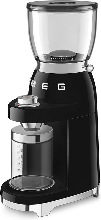 Technische specificaties - Smeg CGF11BLEU - SMEG CGF11BLEU - Elektrische koffiemolen - Zwart - 30 maalstanden