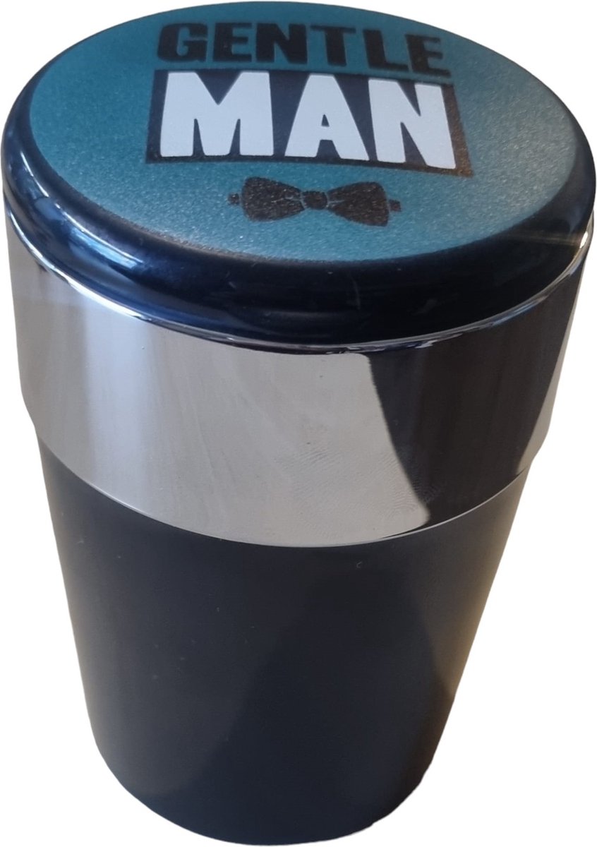 Goedkoopste Auto Asbak Gentle Man - Met Ledverlichting - Zwart - 12 x 8 x 8 cm