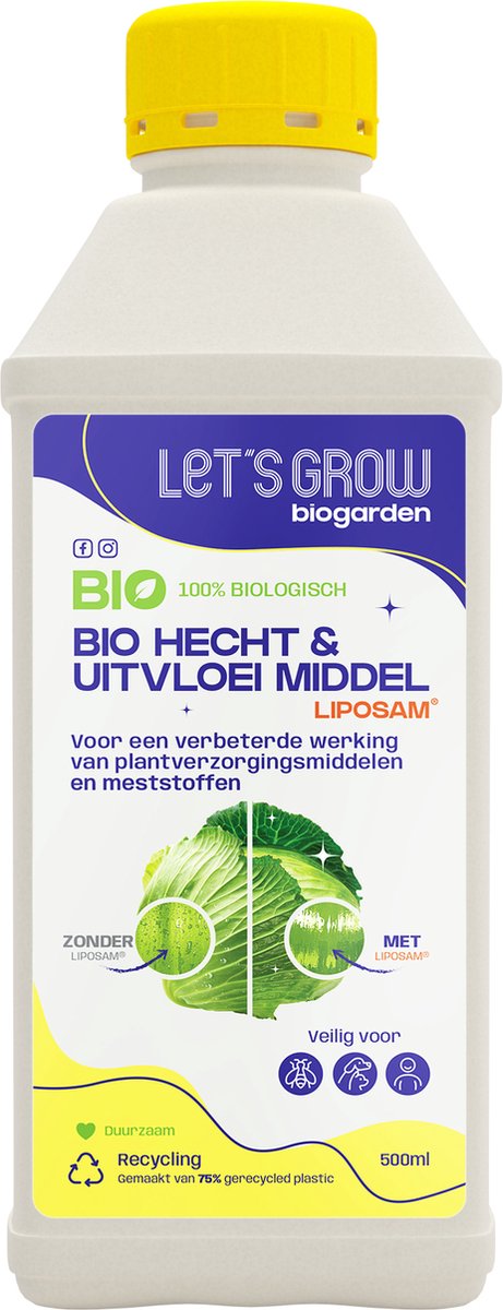 Let's Grow - Bio Hecht & Uitvloeimiddel Liposam voor planten - 500ml
