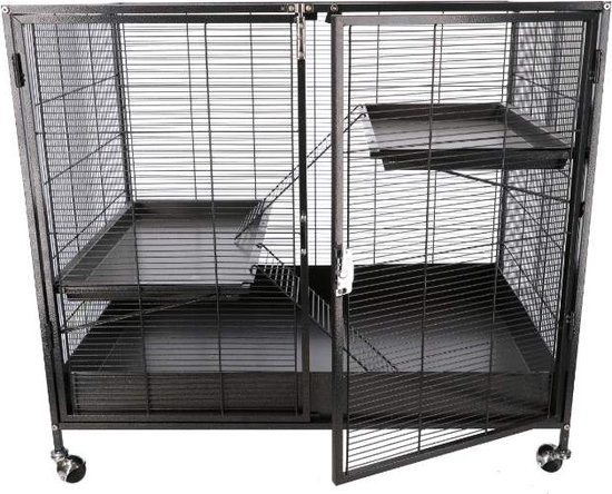 Cage à rats Keddoc Maison pour animaux Dessus Penthouse 93,5x63x76