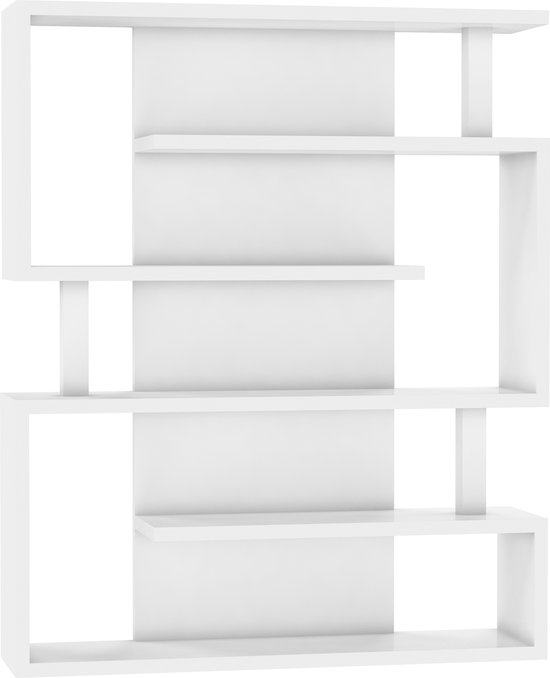 Boekenkast - Voor in de woonkamer - Wit - 152 cm
