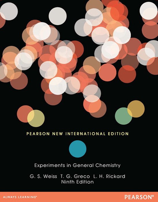 Experiments In General Chemistry - cover