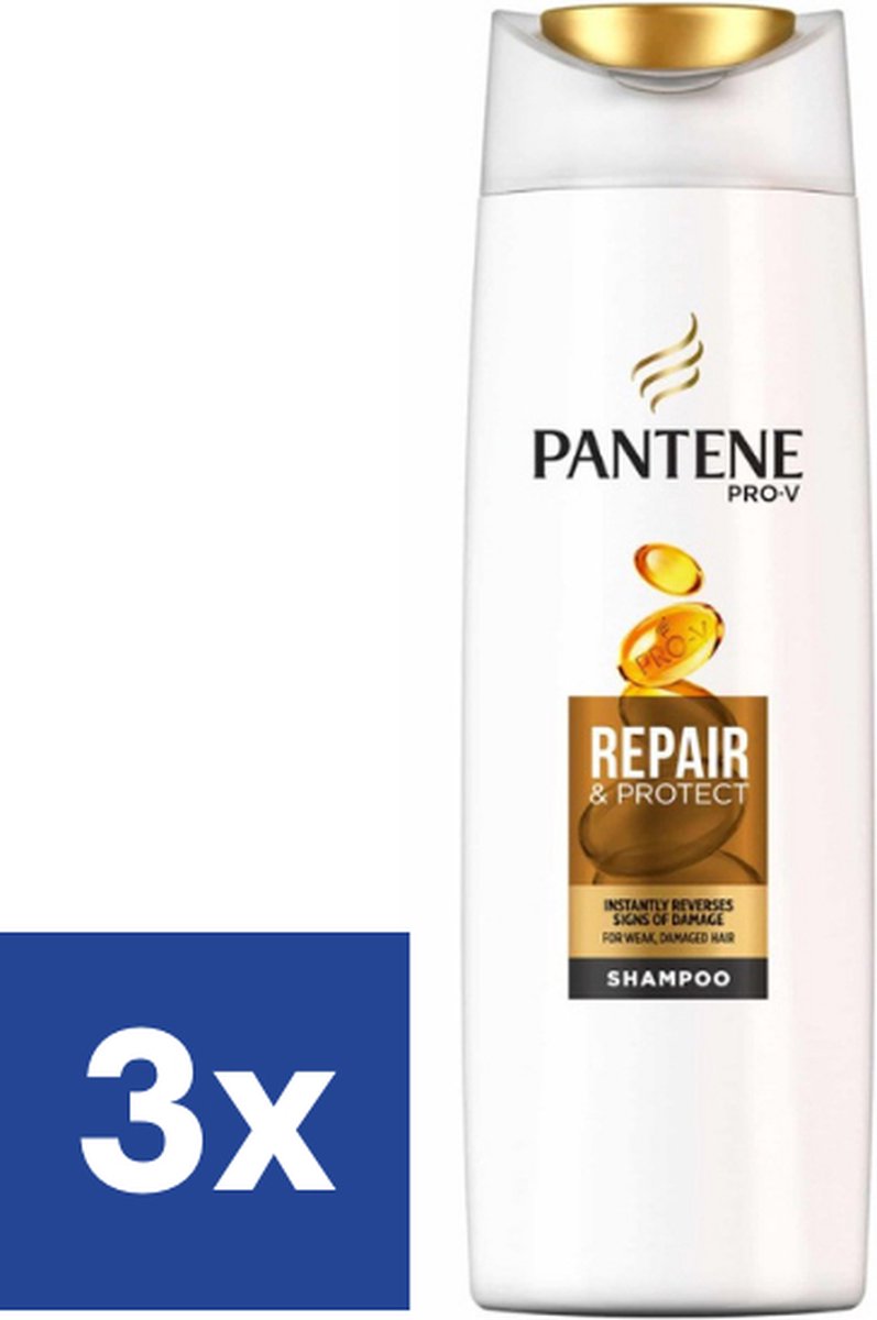 Pantene Repair & Protect Shampoo - 3 x 360 ml