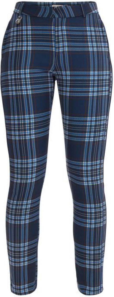 Röhnisch Lexi Pants 30 - Blauw Geblokt - Maat 46