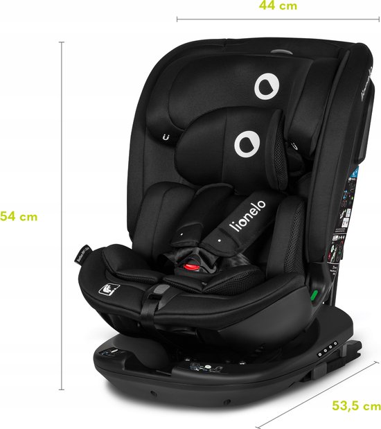 Lionelo Bastiaan RWF i-Size - Autostoeltje - ISOFIX - 0-36kg - Zijbescherming van LIONELO — afbeelding 4