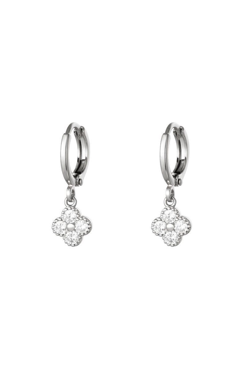 Oorbellen Clover Zilver Koper