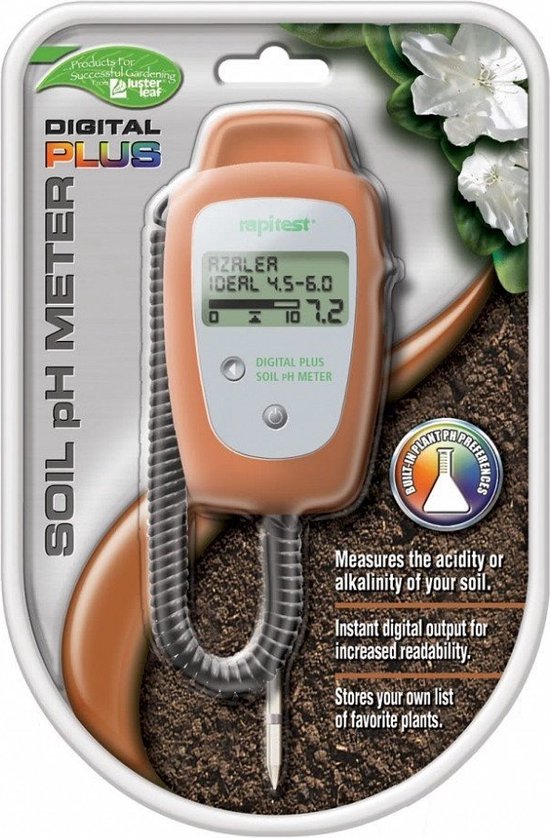 Foto: Rapitest digital plus ph meter aarde