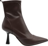 Michael Kors Clara Mid Bootie Bottines / Chaussures talons compensés pour femme - Chocolat - Taille 36