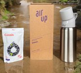Air Up Drinkfles starterskit - 850 ml Steel Bottle Moon - Inclusief 3 pods - starterskit - hydraterend - Air up fles - geurwater - vegan - bio
