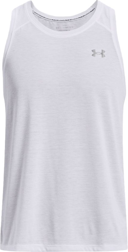 Under Armour Streaker T-shirt Mouwloos Wit M Homme