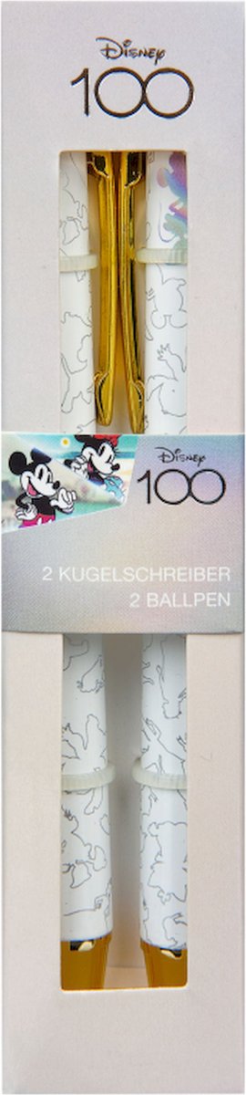 Undercover - Disney 100 Minnie Mouse Pennen Set van 2 Stuks - Multicolor