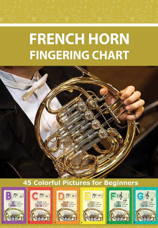 French Horn Fingering Chart 45 Colorful Pictures for Beginners (Brass