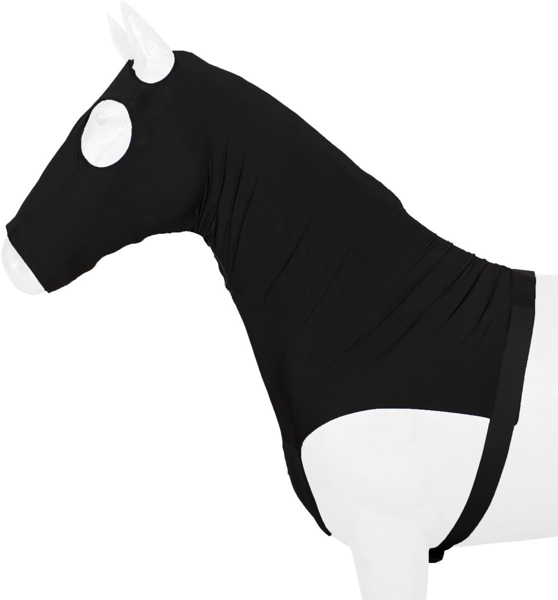 Pagony Elasto Hood - Paardendeken - Maat: Xl - Zwart - Polyamide