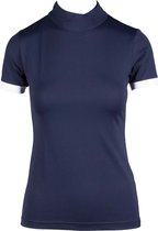 Mondoni Victory Competition Shirt - Taille: L - Bleu foncé - Polyester / Spandex - Vêtements d'équitation