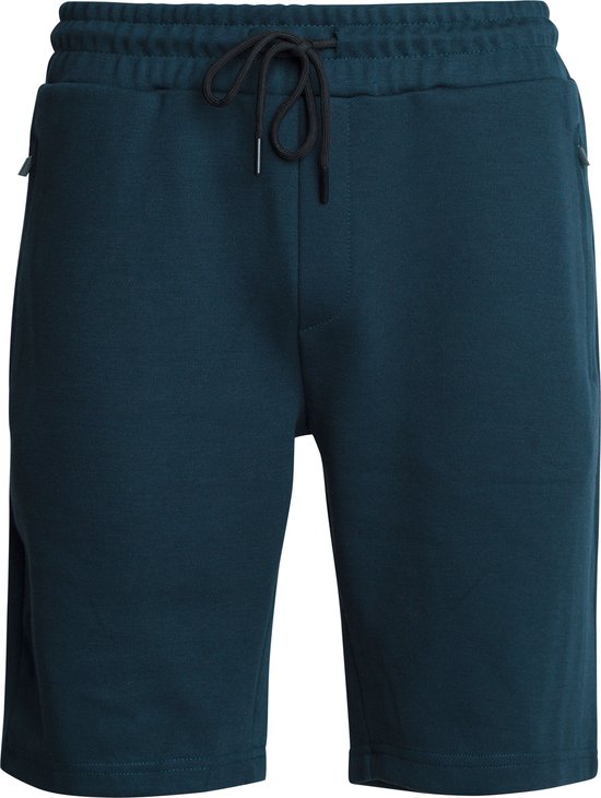 Mario Russo - Heren Shorts Pique Short - Blauw - Maat XL