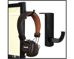 CHPN - Koptelefoonhouder - Computerhaakje - Headset houder - Monitorstandaard - Monitorhouder - Zwart - Zelfklevend