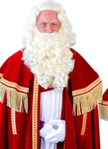 Sint-Nicolaas baardstel kanekalon - Sint en piet 5 december thema feest luxe