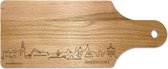 Skyline Borrelplank Amersfoort - Hapjesplank - Serveerplank - Cadeau Jubilea - Cadeau verjaardag - Cadeau geschenk - Serveren - WoodWideCities