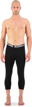 Mons Royale Thermobroek - Heren - Mens Cascade Merino Flex 3/4 Legging - Thermokleding - Thermo ondergoed - Zwart - XL