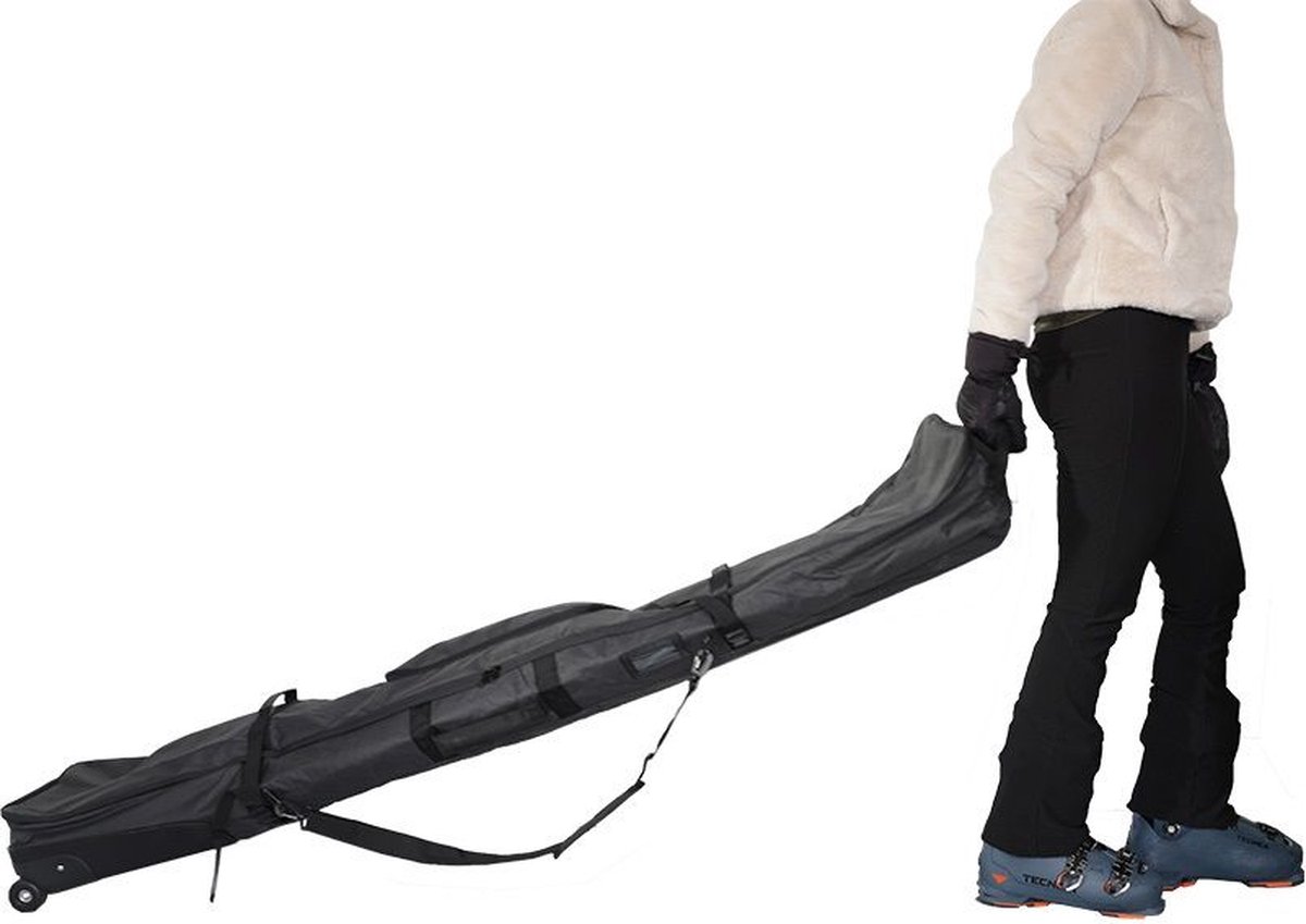 Housse à skis déperlante - Longueur 195cm - Noir IVOL