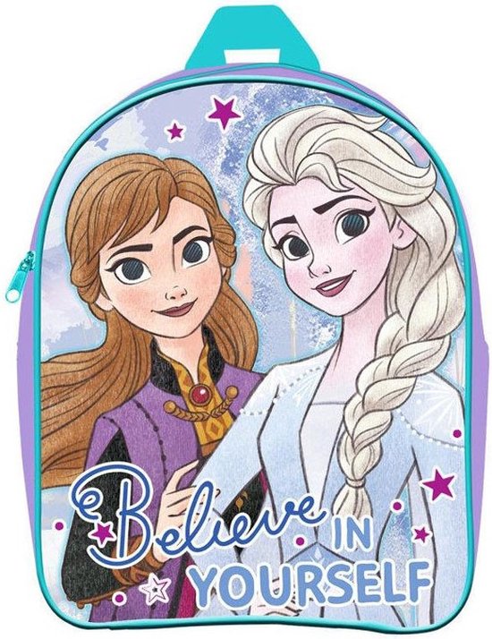 Frozen Believe in Yourself Anna & Elsa Rugzak Rugtas Schooltas 3-6 Jaar Lila