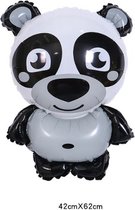 Jungle Ballonnen - Kinderfeestje - PANDA - Panda Ballon - Dierenballon - Verjaardag Versiering Dieren - Animals Birthday Decoration - Panda ballon / Folieballon - Kids / Baby Verjaardag Ballonnen – Thema Feest - Gender Reveal