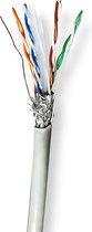 Nedis Netwerk Kabel Rol - CAT6 - Stranded - S/FTP - CCA - 305.0 m - Binnenshuis - Rond - PVC - Grijs - Trekdoos