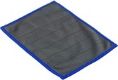 Microvezeldoek Carbon 15 X 20 CM 5 stuks grijs met blauwe rand