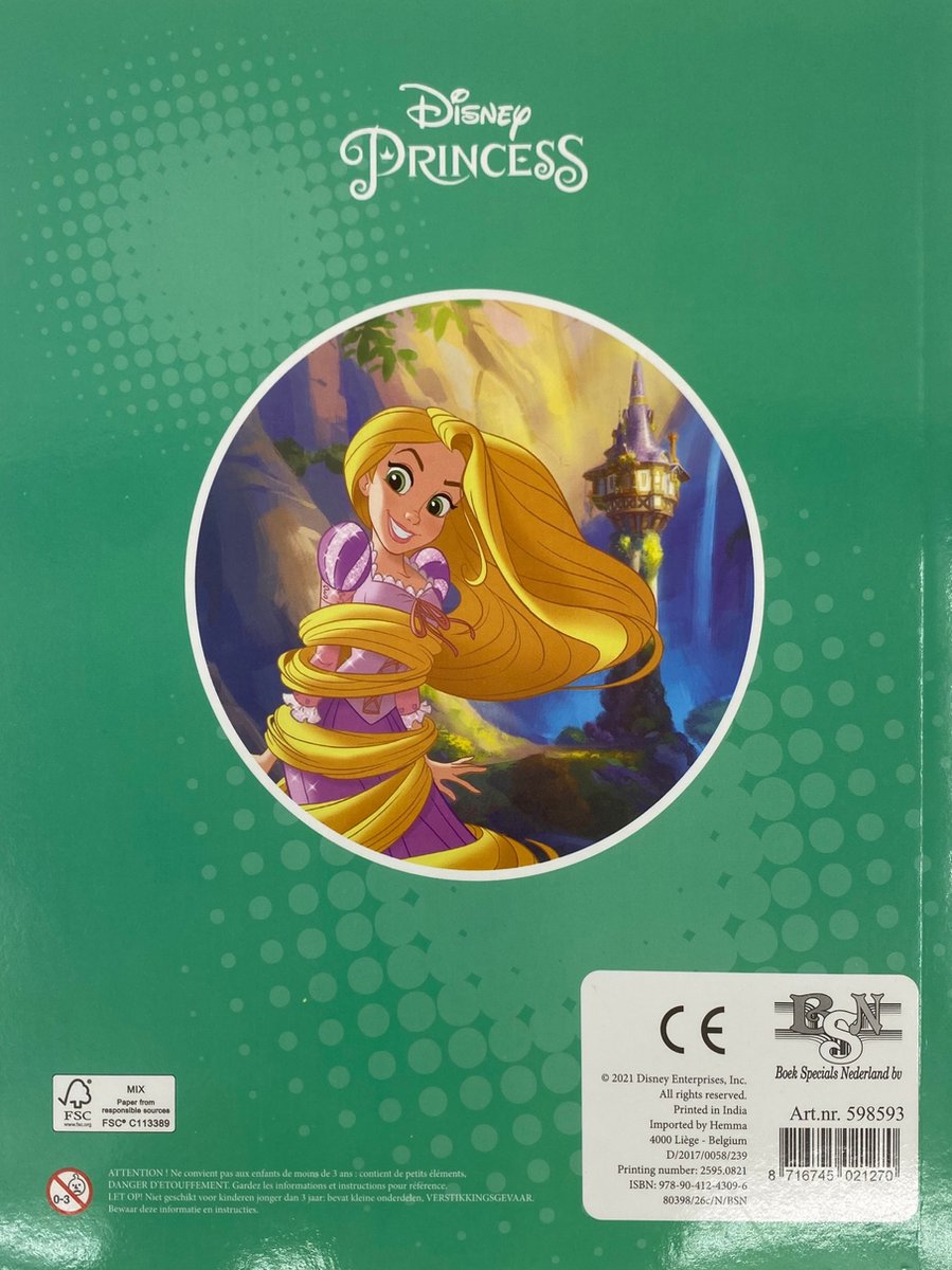 Disney - MegaColor kleurboek - Disney Princess zeemeermin rood haar -  uitermate... | bol.com