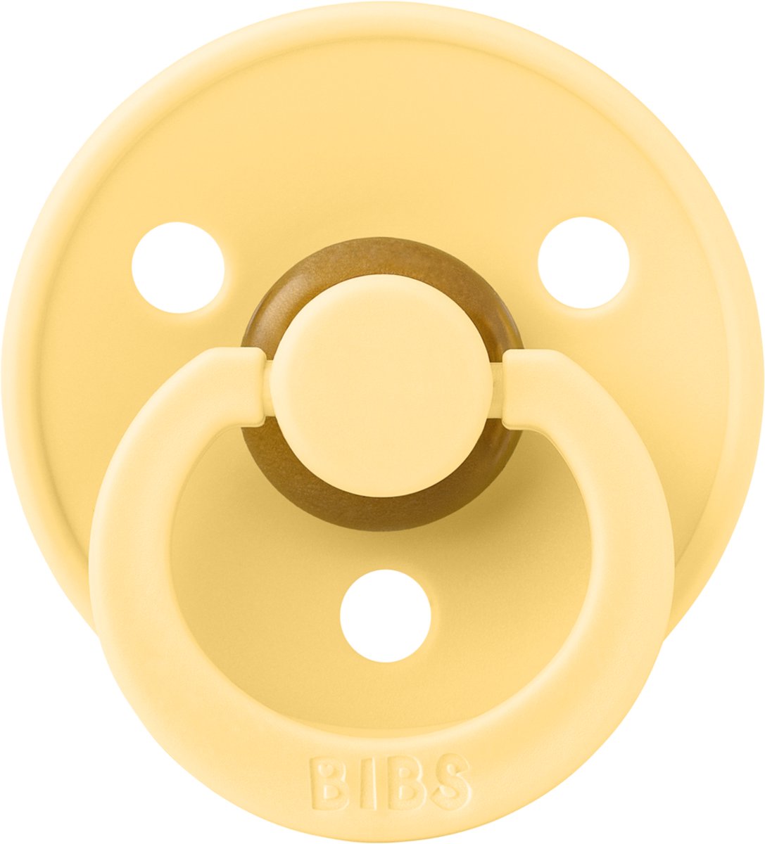 BiBs Fopspeen - Rond - 0-6 Mnd - Pale Butter