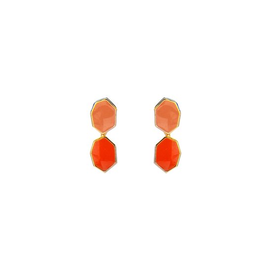 Les Cordes - ROBY53 (OB) - Boucles d'oreilles - Multicolore - Oranje - Métal - Bijoux - Bijoux - Femme