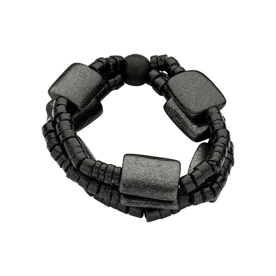 Les Cordes - UNIQUE (AB) - Armband - Zwart - Hout - Juwelen - Sieraden -  Dames | bol.com