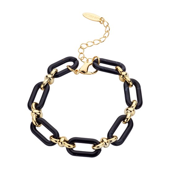 Les Cordes - PAN55 (AB) - Armband - Zwart - Hars - Juwelen - Sieraden - Dames