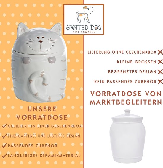 SPOTTED DOG Katzen-Garderobenhaken – 3 Haken Aus Metall Auf Grauer Holzleiste, Süßes Katzendesign Für Flur & Kinderzimmer