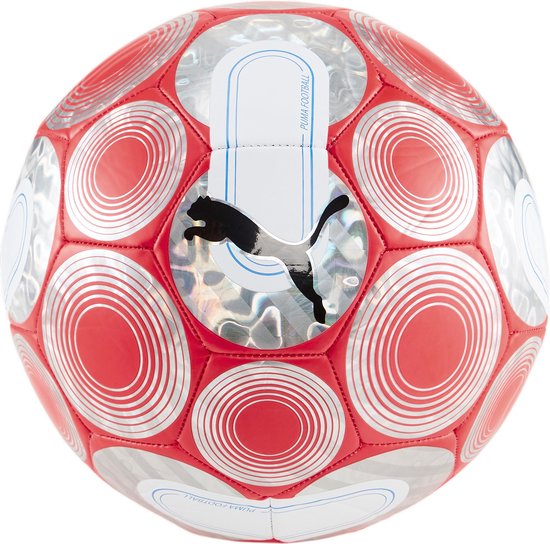 Puma voetbal Cage - Maat 5 - hologram zilver/rood