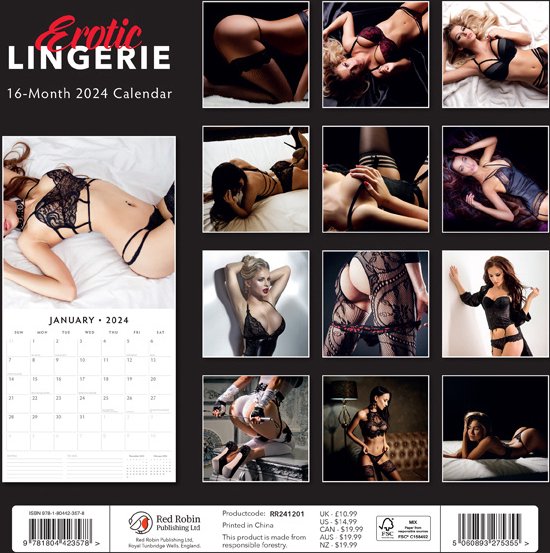 Erotic Lingerie (Erotische Lingerie) Kalender 2024 | bol