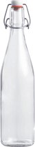 RANO - 1x beugelfles 500ml - Luchtdicht - fles met beugelsluiting / beugelflessen / weckfles / inmaakfles / sapfles / glazen flesjes met dop / decoratie