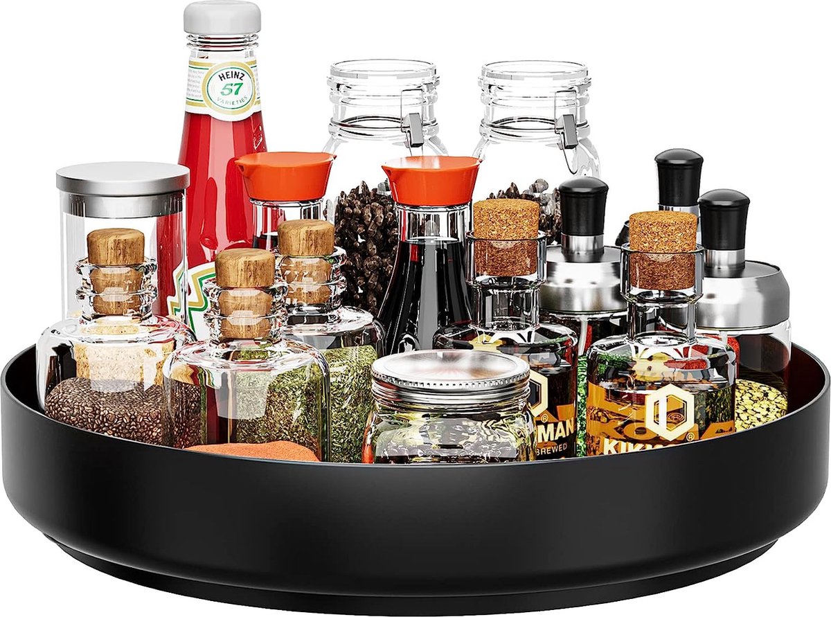 RETON 30 cm Zware Draaitafel met Zwenkbare Stand en Stalen Kogellagers, Multifunctionele Lazy Susan Draaitafel, 360° Draaibare Stand voor TV, Computerscherm, Taartdraaitafel (1 Stuk RETON 30 cm Zware Draaitafel met Zwenkbare Stand en Stalen Kogellagers, Multifunctionele Lazy Susan Draaitafel, 360° Draaibare Stand voor TV, Computerscherm, Taartdraaitafel (1 Stuk