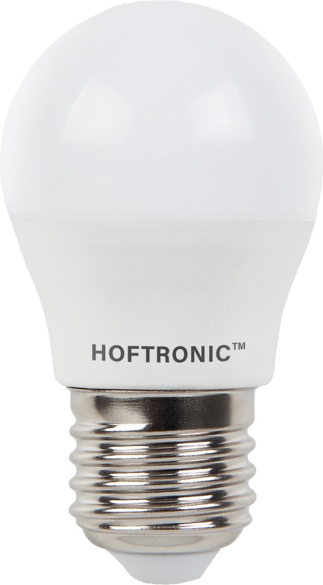 HOFTRONIC E27 LED Lamp - 2,9 Watt 250 lumen - 4000K neutraal wit licht - Grote fitting - Vervangt 35 Watt - G45 vorm