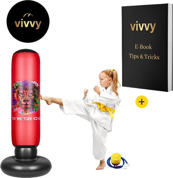 120cm boksbal - opblaasbare bokstas voor kinderen - instant rebound - fitnesstraining | NL