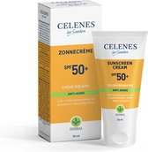 Celenes Herbal Zonnebrandcreme SPF 50+ Anti Aging 50 ml - 3x 50 ml - Voordeelverpakking