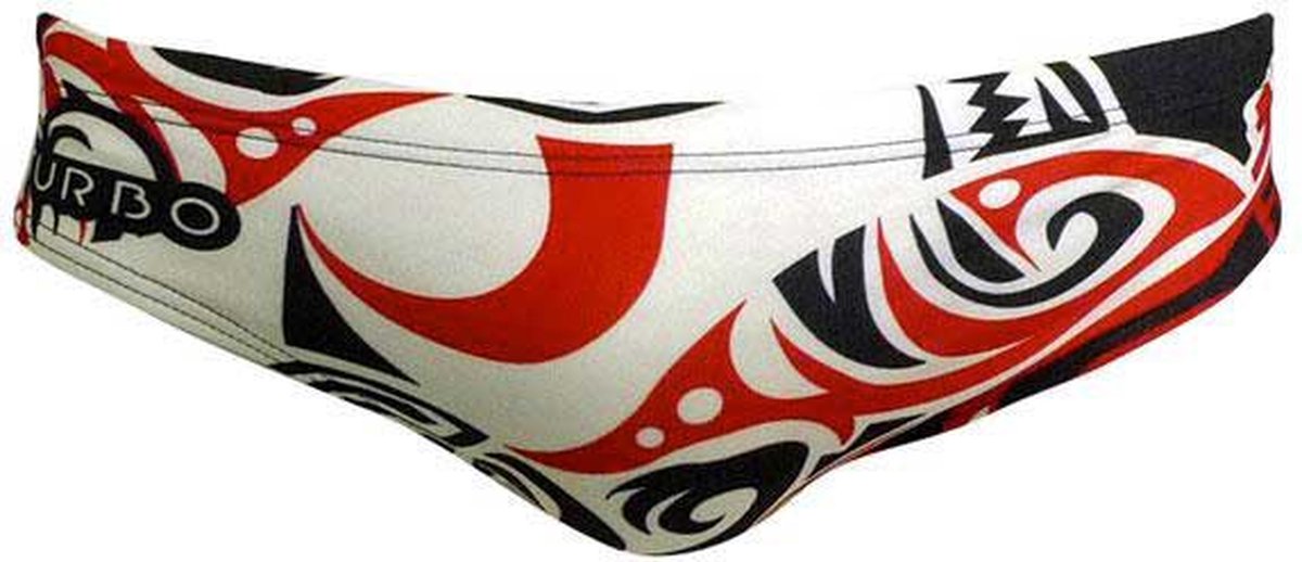 Turbo Maori Skin Tattoo Zwemslip Wit 2XL Man