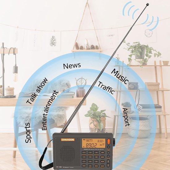 Radio De Poche Portable Am Fm À Transistor, Haut-parleur 5w, À