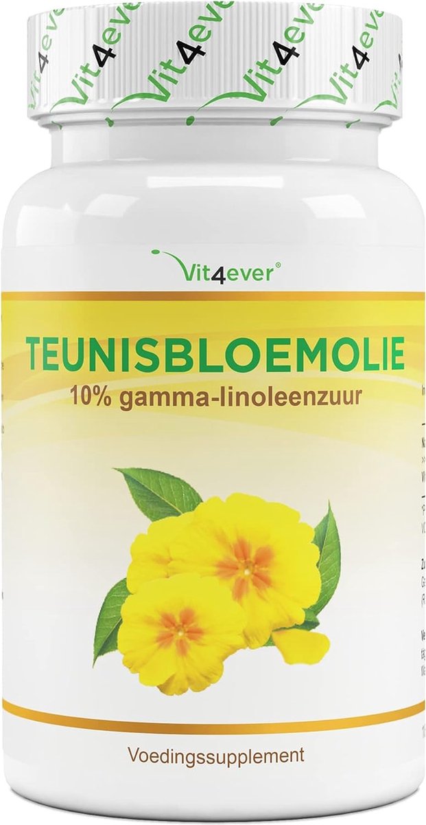 Goedkoopste Vit4ever - Teunisbloemolie - 180 capsules - Hooggedoseerd met 2000 mg per dagelijkse dosis - Premium 10 gamma-linoleenzuur GLA, met natuurlijke vitamine E & koudgeperst - Laboratorium getest