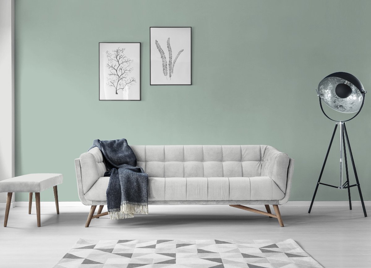 Histor MY Color Muurverf Aquamarine Dream - Extra Mat – Reinigbaar en Geurarm – Extra Dekkend en Vochtregulerend – Voor Binnen – Extra Dekkend - 2.5L - Lichtgroen – foto 5