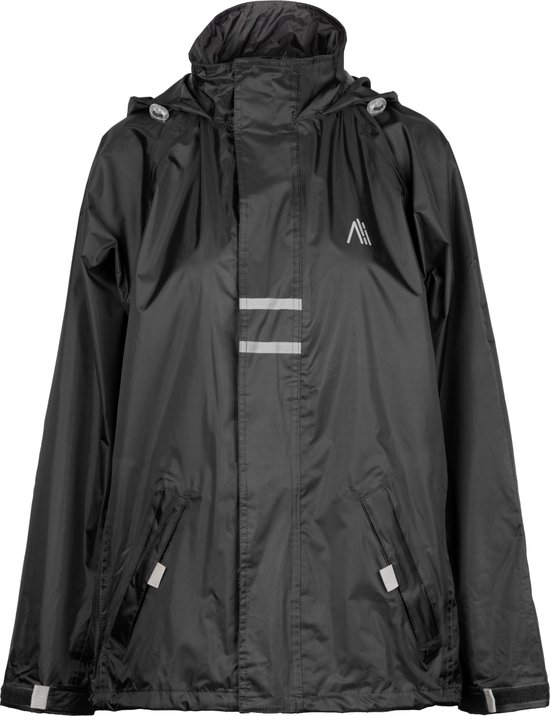 Ralka Regenpak Waterdicht en Ademend - Senior - Reflectie - Zwart - M