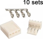 KF2510-4P 4pin Connector set recht 10 sets
