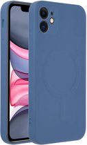 Casify Siliconen Hoesje met MagSafe voor iPhone 11 - Blauw