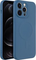 Casify Siliconen Hoesje met MagSafe voor iPhone 14 Pro Max - Blauw